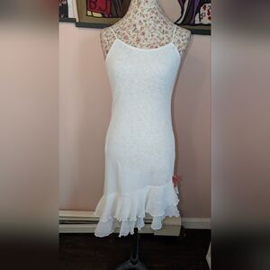 Betsey Johnson White and Pink Floral Dress